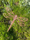 Dragonfly (Fancy) Garden or Flower Pot Stake (10" x 9")
