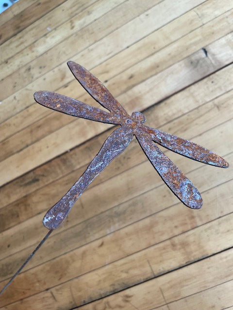 Dragonfly Garden or Flower Pot Stake (6" x 4")