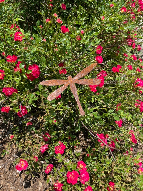 Dragonfly Garden or Flower Pot Stake (6" x 4")