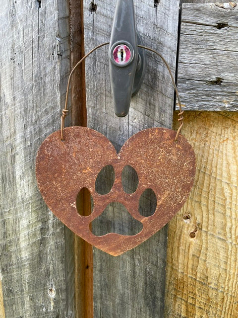 Heart with Dog Paw