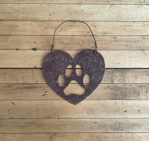 Heart with Dog Paw